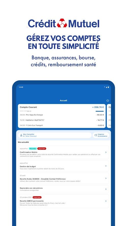 Crédit Mutuel  Screenshots
