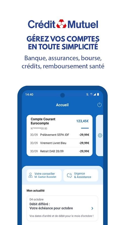 Crédit Mutuel  Screenshots
