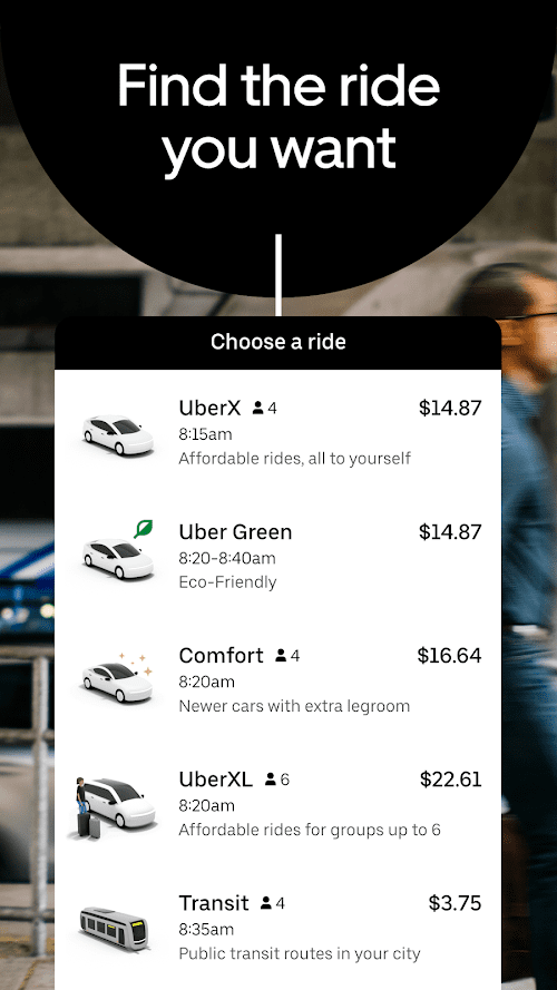 Uber  Screenshots