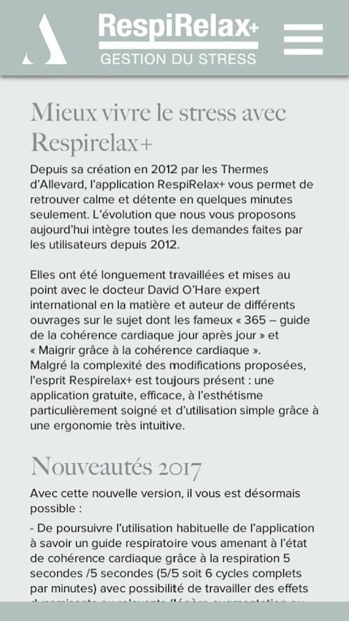 RespiRelax+  Screenshots