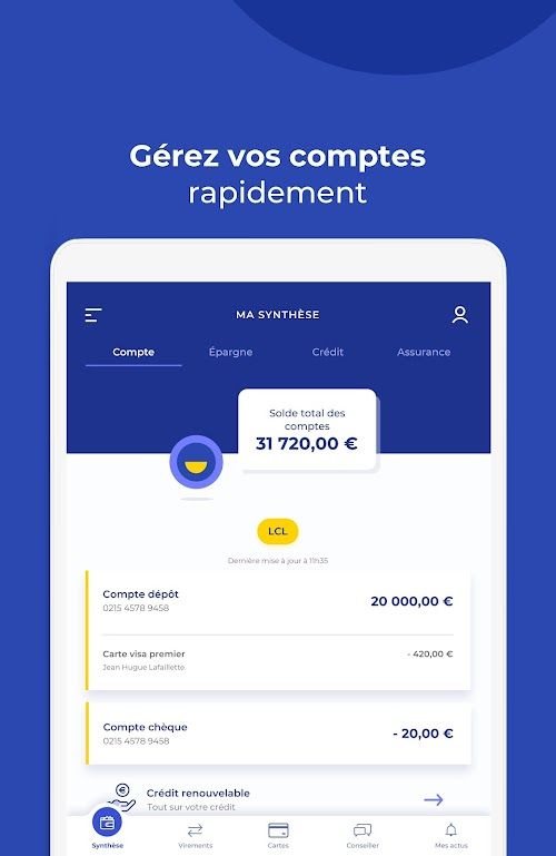 Mes Comptes - LCL  Screenshots
