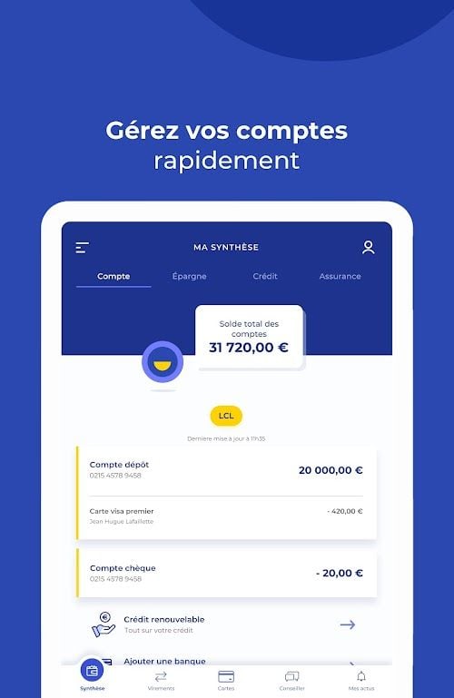 Mes Comptes - LCL  Screenshots