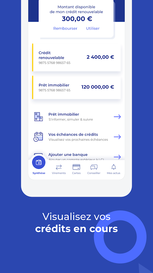Mes Comptes - LCL  Screenshots