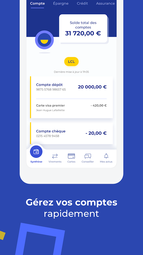 Mes Comptes - LCL  Screenshots