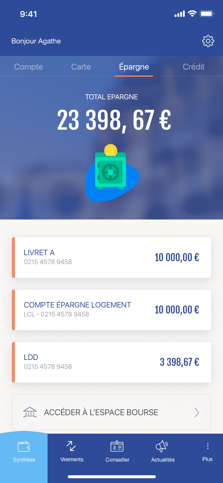 Mes Comptes - LCL  Screenshots