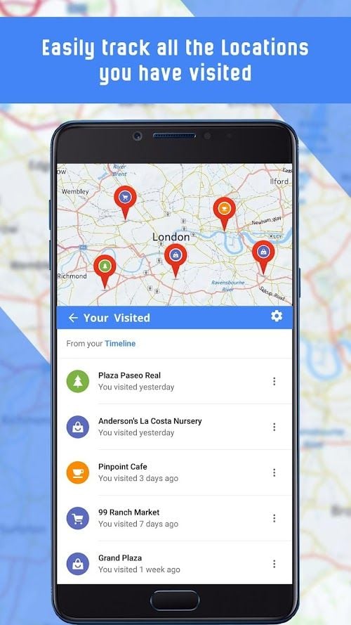 Navigation :cartes itinéraires  Screenshots