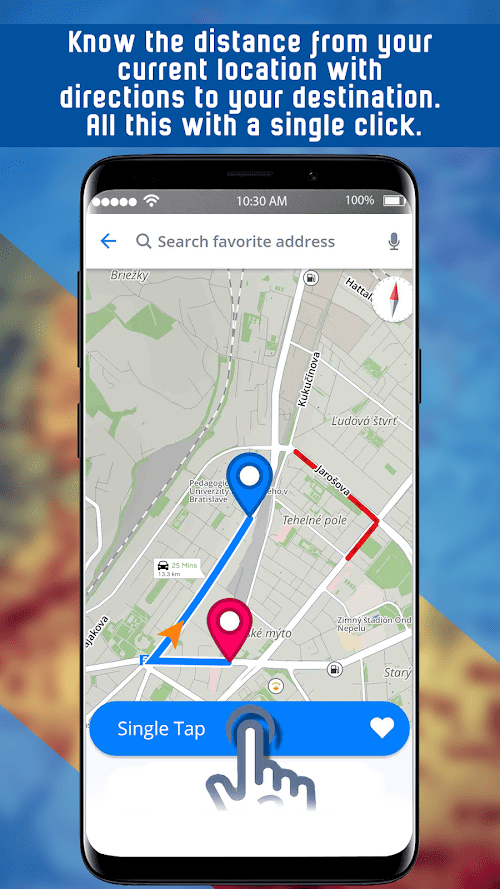 Navigation :cartes itinéraires  Screenshots