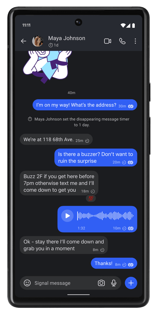 Signal  Screenshots
