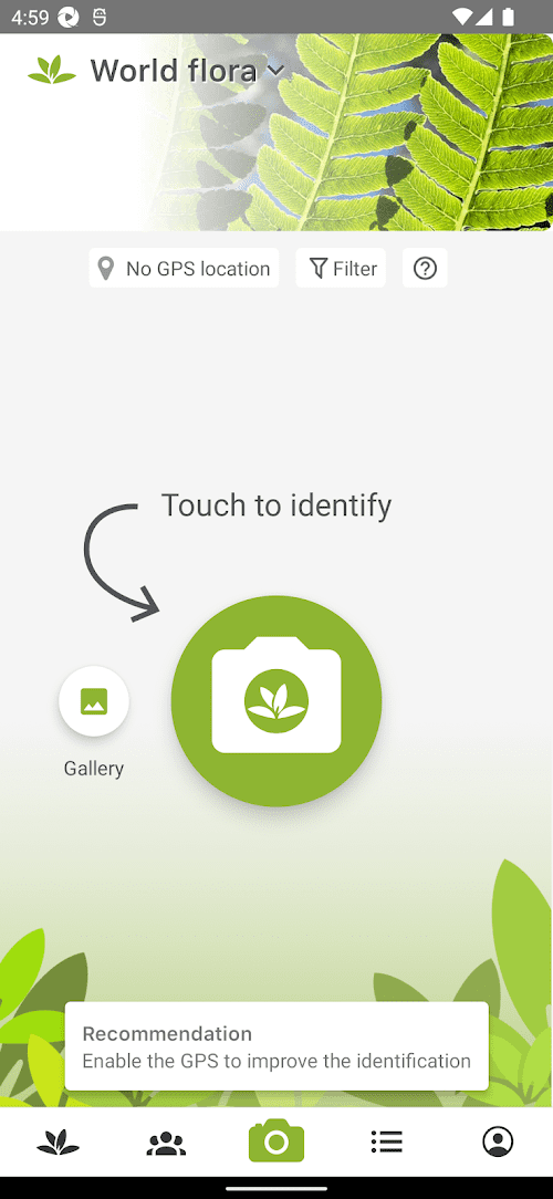 PlantNet Plant Identification  Screenshots