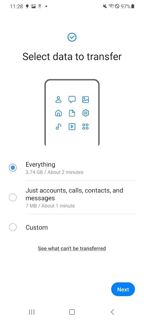 Samsung Smart Switch Mobile  Screenshots